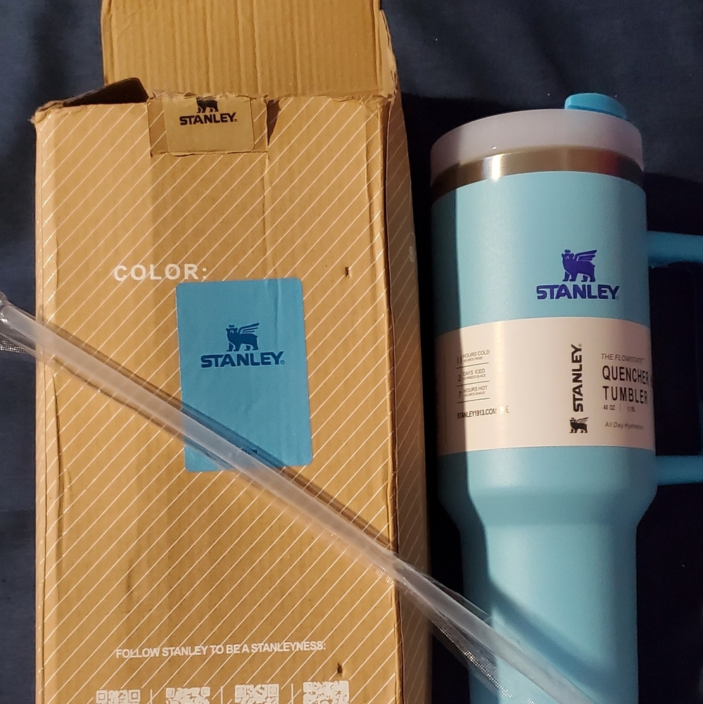 Light blue Stanley 40oz Tumbler